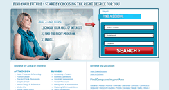 Desktop Screenshot of findingadegree.com